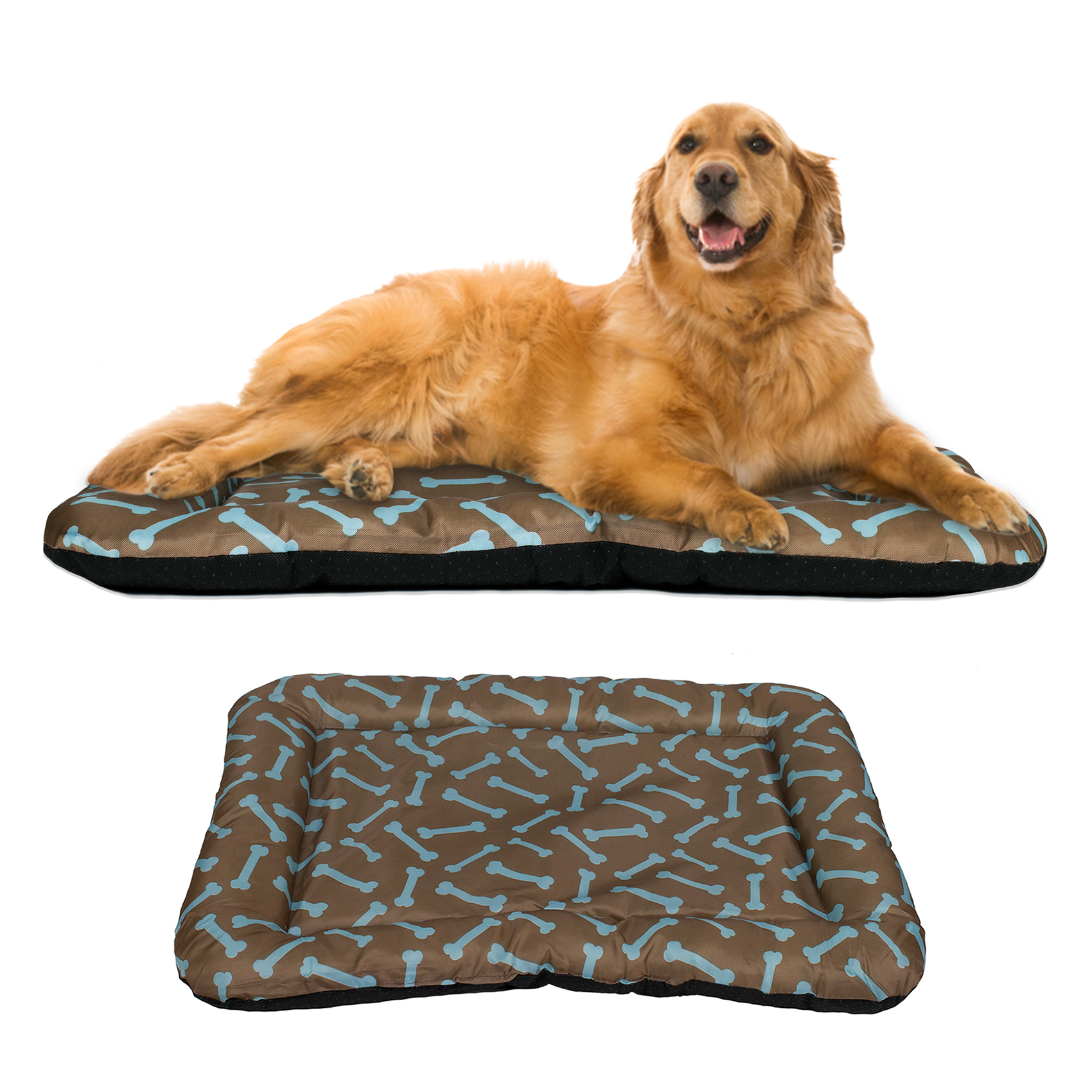 blue beagle crate mat