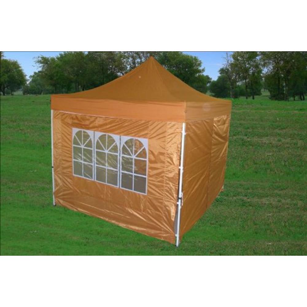 Delta canopy 10x10 F Model Burnt Orange - Pop up Canopy Party Tent Gazebo Ez - Upgraded New Model