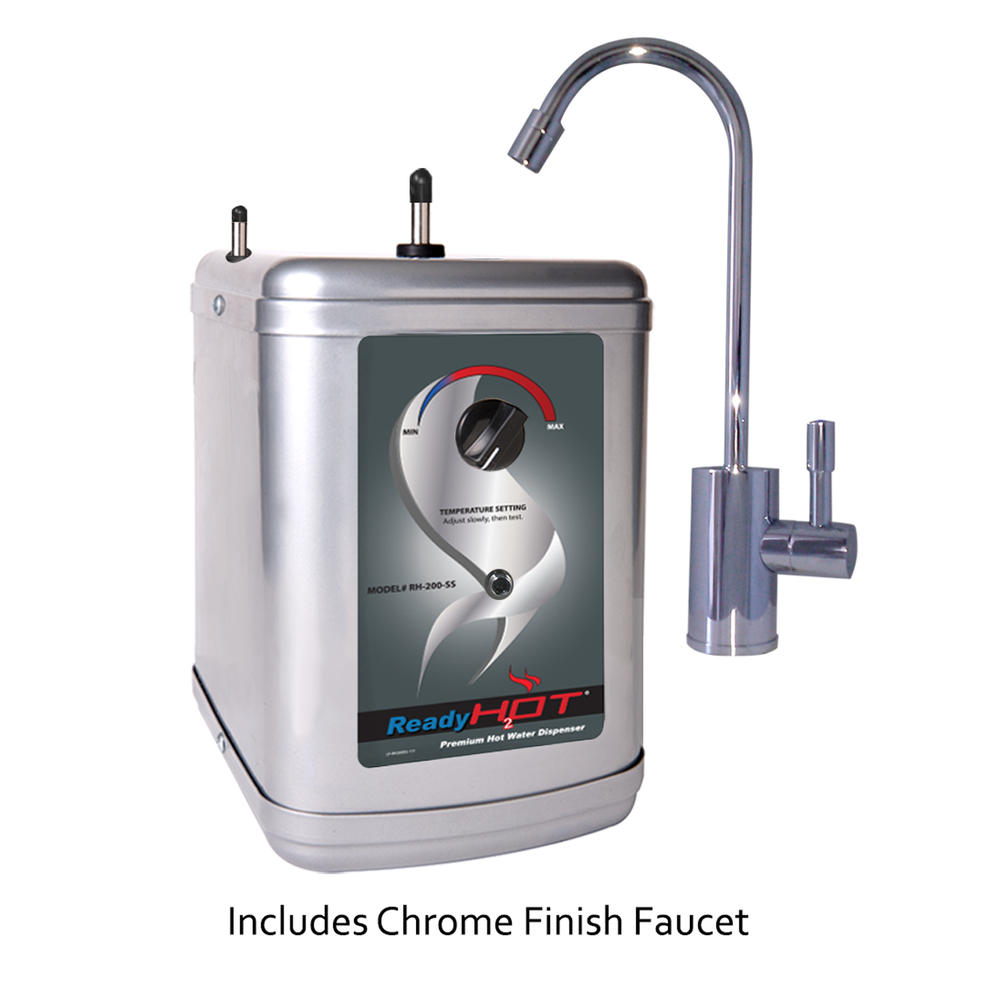 Ready Hot Stainless Steel Hot Water Dispenser System-Includes Chrome Single Lever Faucet