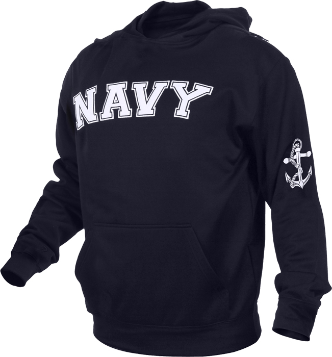 Us Navy Navy Blue US Navy Pullover Hooded Sweatshirt