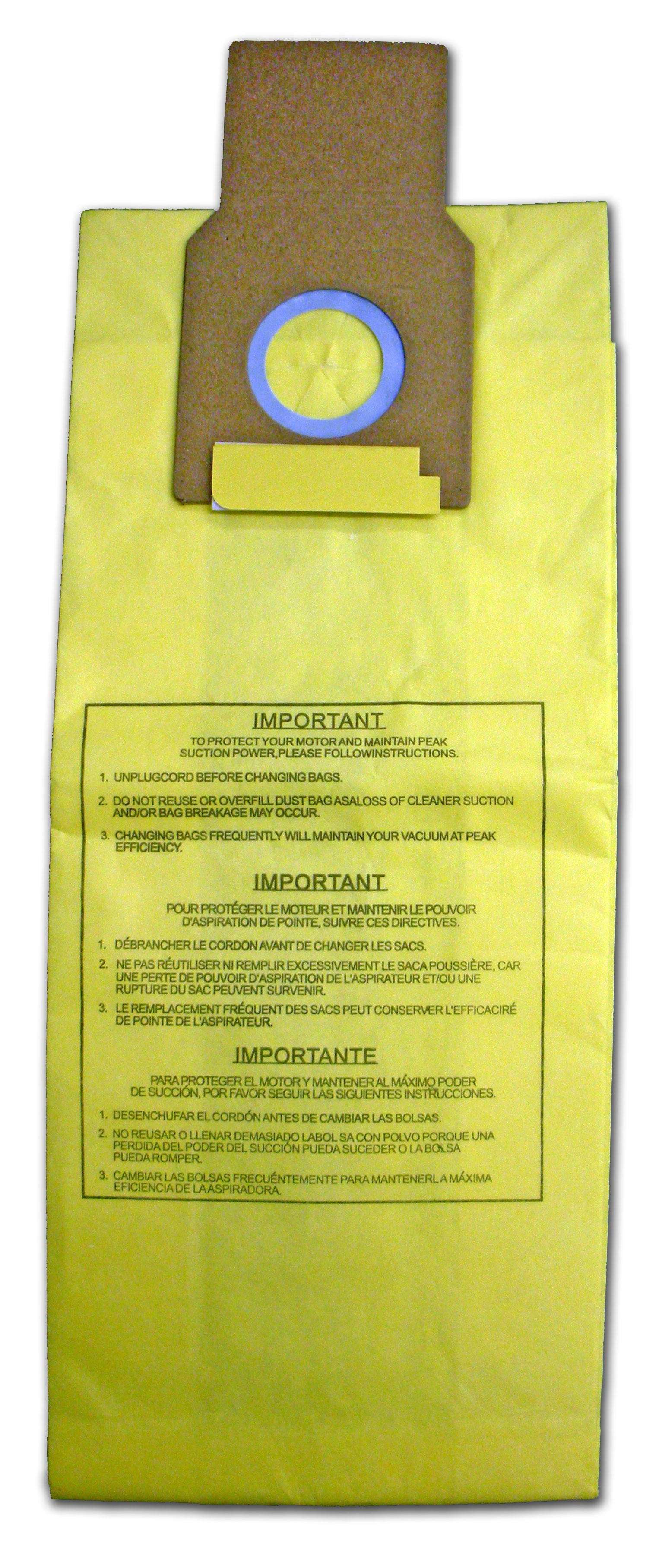 HOME CARE 20 For Upright Vacuum Cleaner Bags  50688 & 50690  Type U. ( 20 Total Bags). Made in the USA