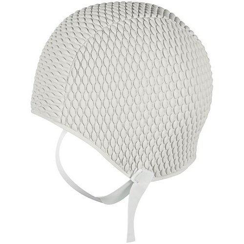 bathing cap with strap