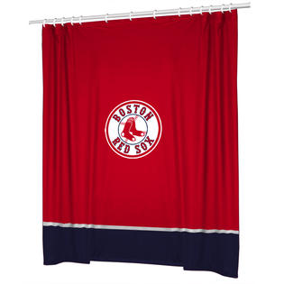 Sports Coverage Boston Red Sox Combo Shower Curtain And Window