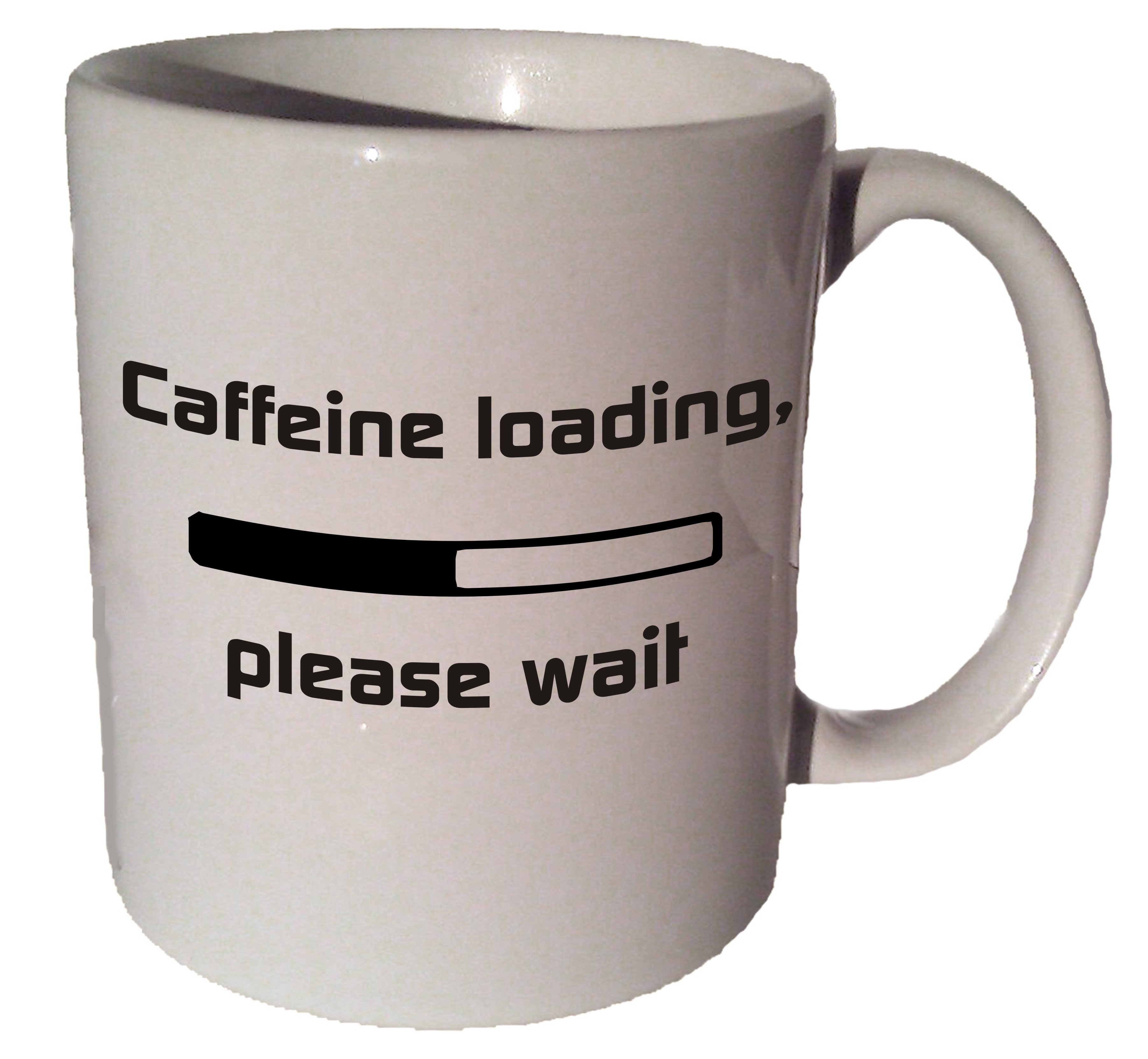 VMR Customization Caffeine Loading, Please Wait Coffee Tea Ceramic Mug 11 Oz