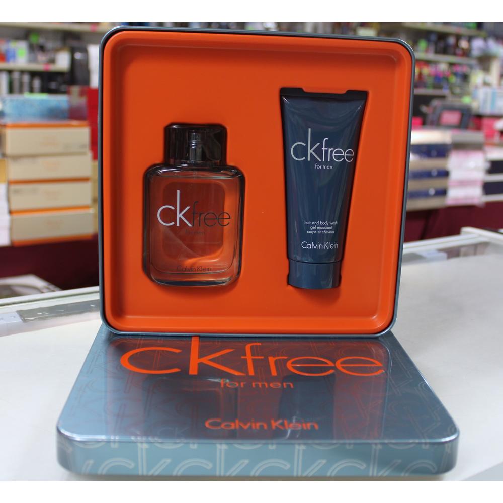 Calvin Klein CK FREE by Calvin Klein 2-pcs Set for Men 1.7 fl.oz / 50 ml Eau De Toilette Spray + 3.4 fl.oz / 100 ml Hair & Body Wash Brand Ne