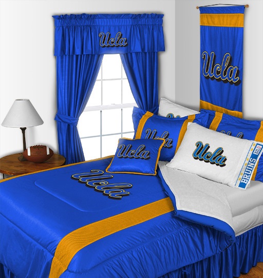 Sports Coverage UCLA Bruins 6 Pc QUEEN Comforter Set (Comforter, 2 Pillow Cases, 2 Shams, 1 Bedskirt)