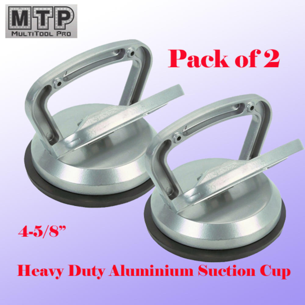 MTP Pack of 2 Heavy Duty 4-5/8" Aluminium Suction Cup Dent Puller Lifer Glass Remover