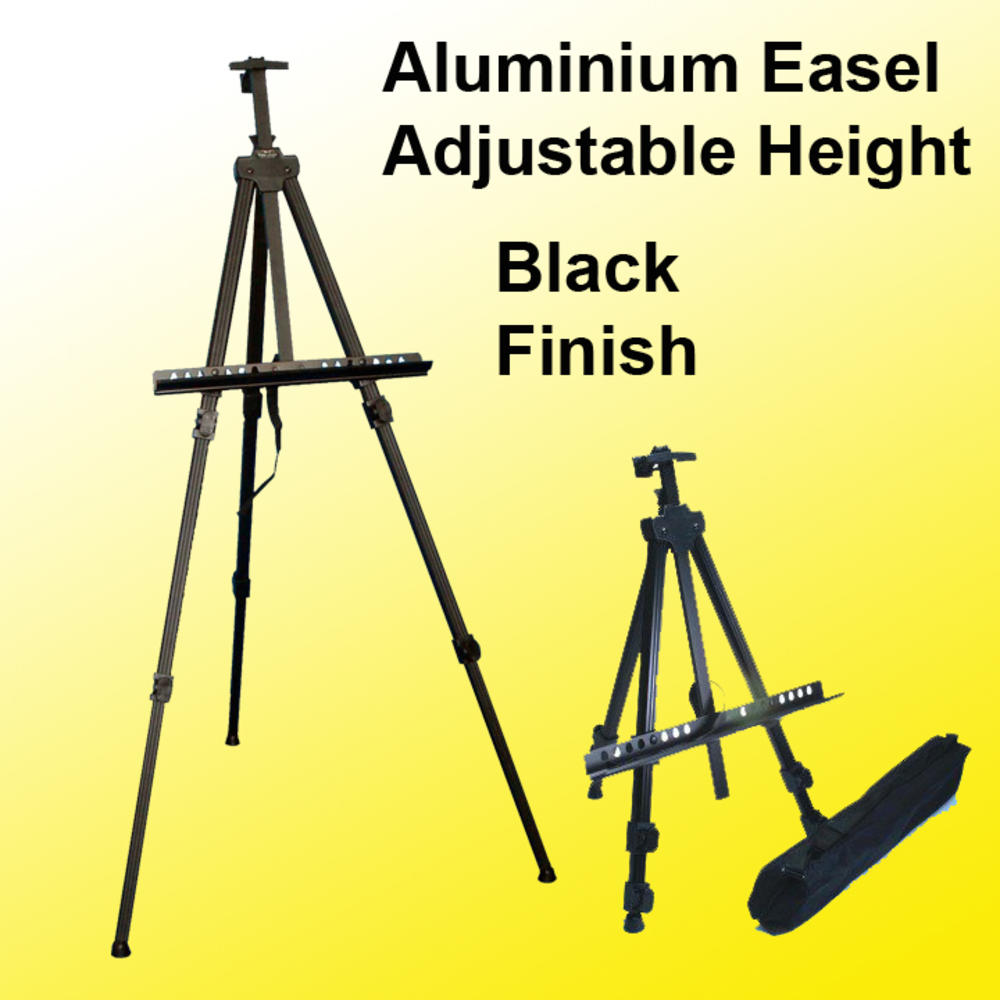 Display Sign Mart Aluminum Easel Lightweight Display Tripod Menu Poster Picture Holder Stand Folding Light Weight Easel w/ Free Carry Case