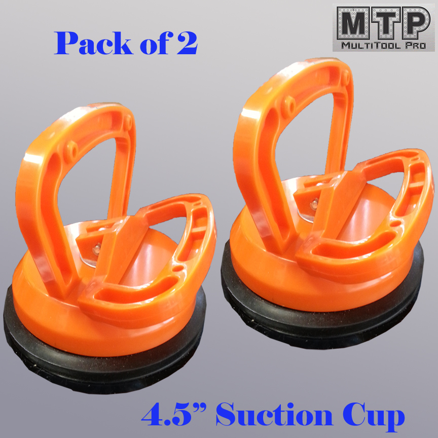MTP Pack of 2 4-5/8" Large Suction Cup Dent Puller Lifer Glass Remover Body Repair Rubber Pad