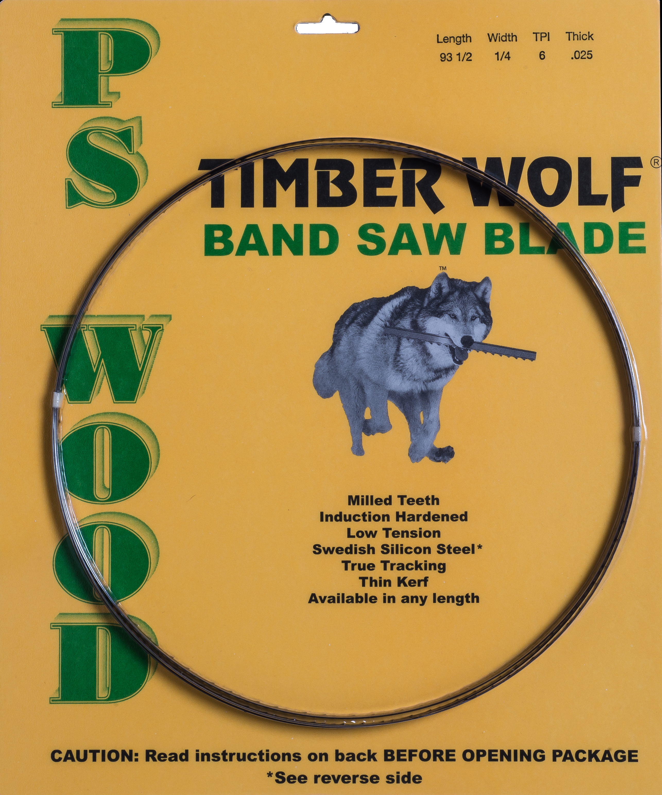 Timber Wolf 91&quot; x 3/8&quot; x 10 TPI band saw blade