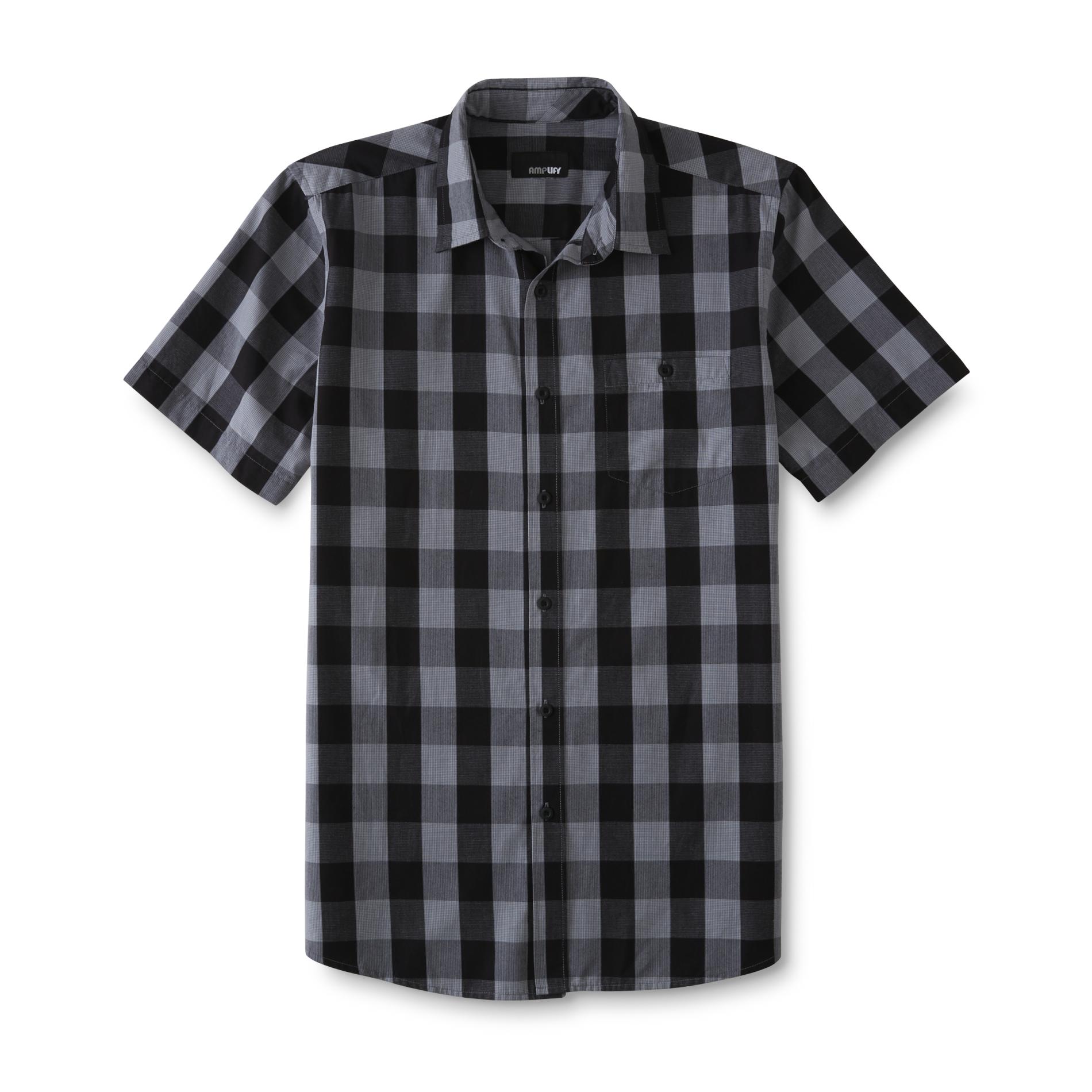 Amplify Young Men's Short-Sleeve Shirt - Checkered