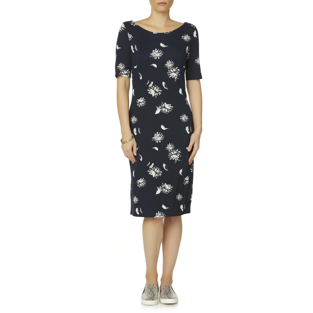 Simply Styled Women's Midi Shift Dress - Floral