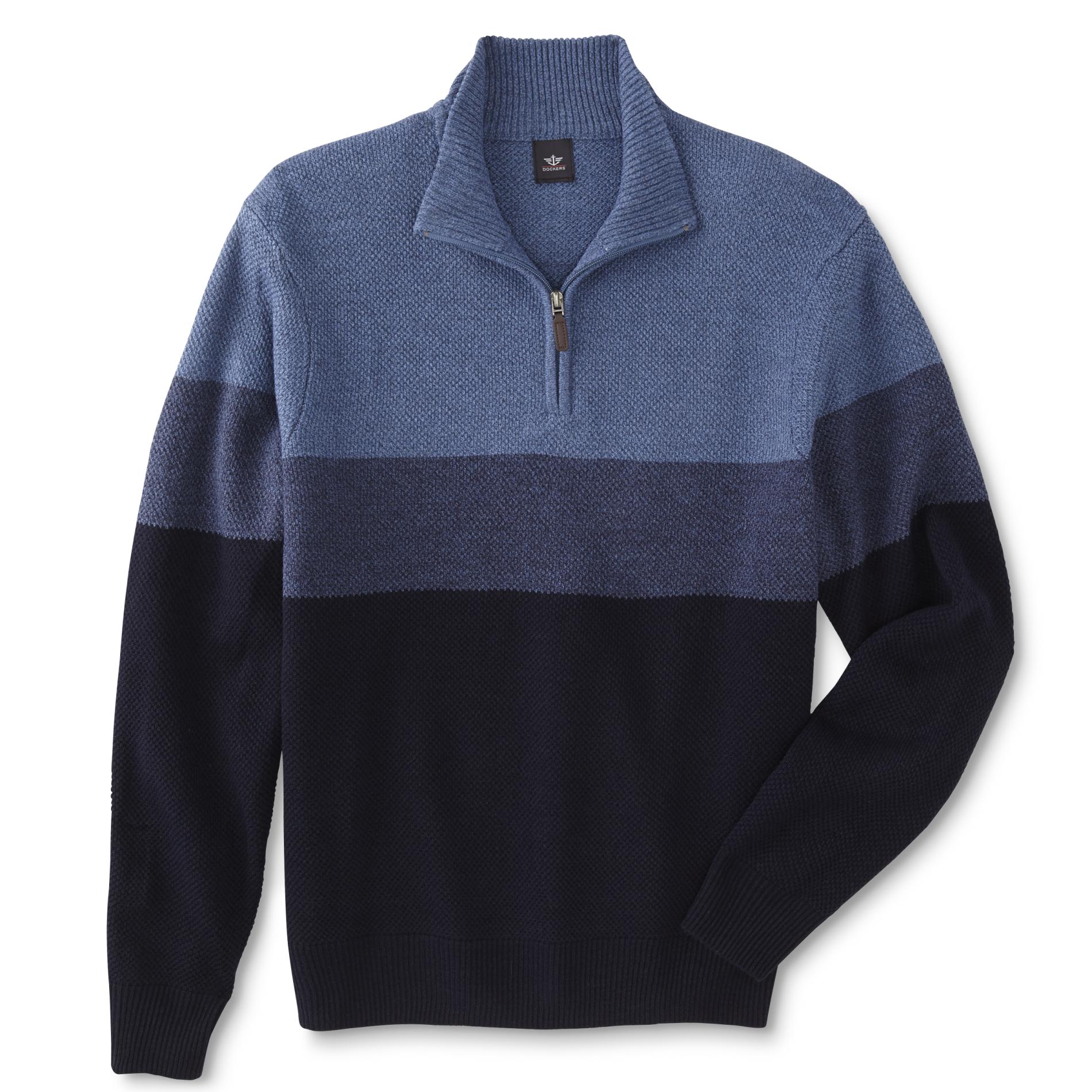 Dockers Men's Quarter-Zip Sweater - Colorblock