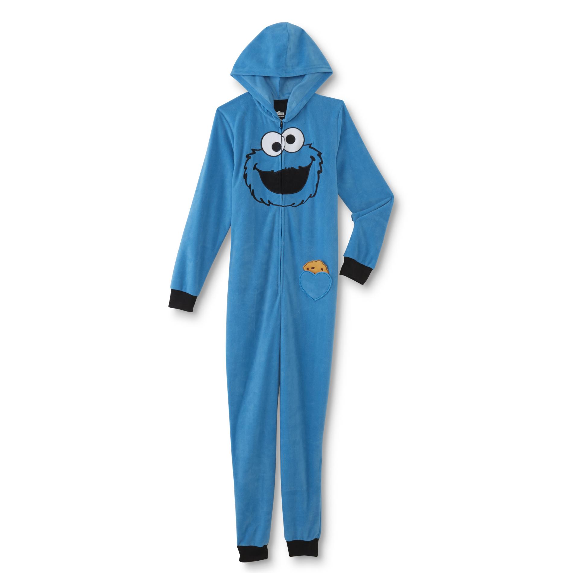 Sesame Street Women's One-Piece Pajamas - Cookie Monster