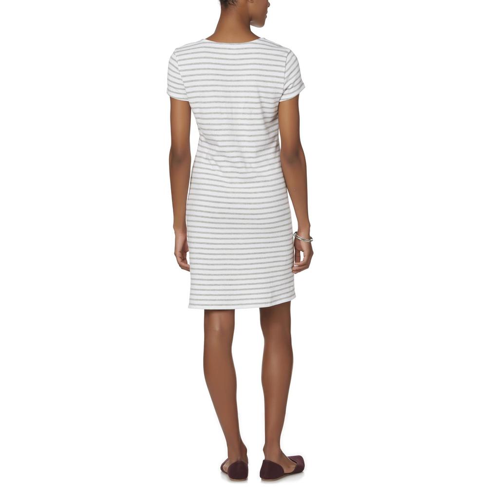Simply Styled Women's T-Shirt Dress - Striped