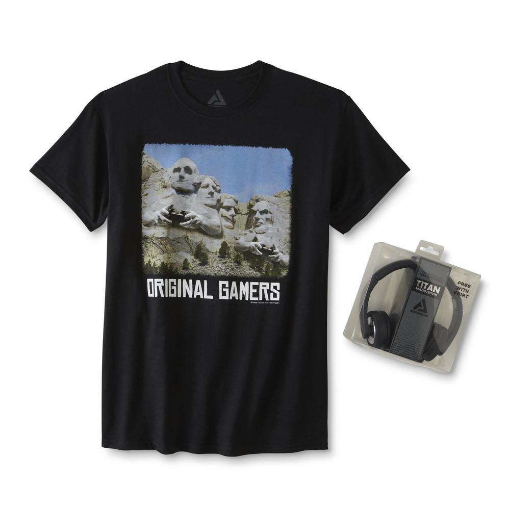 Audio Council Men's Graphic T-Shirt & Headphones - Original Gamers