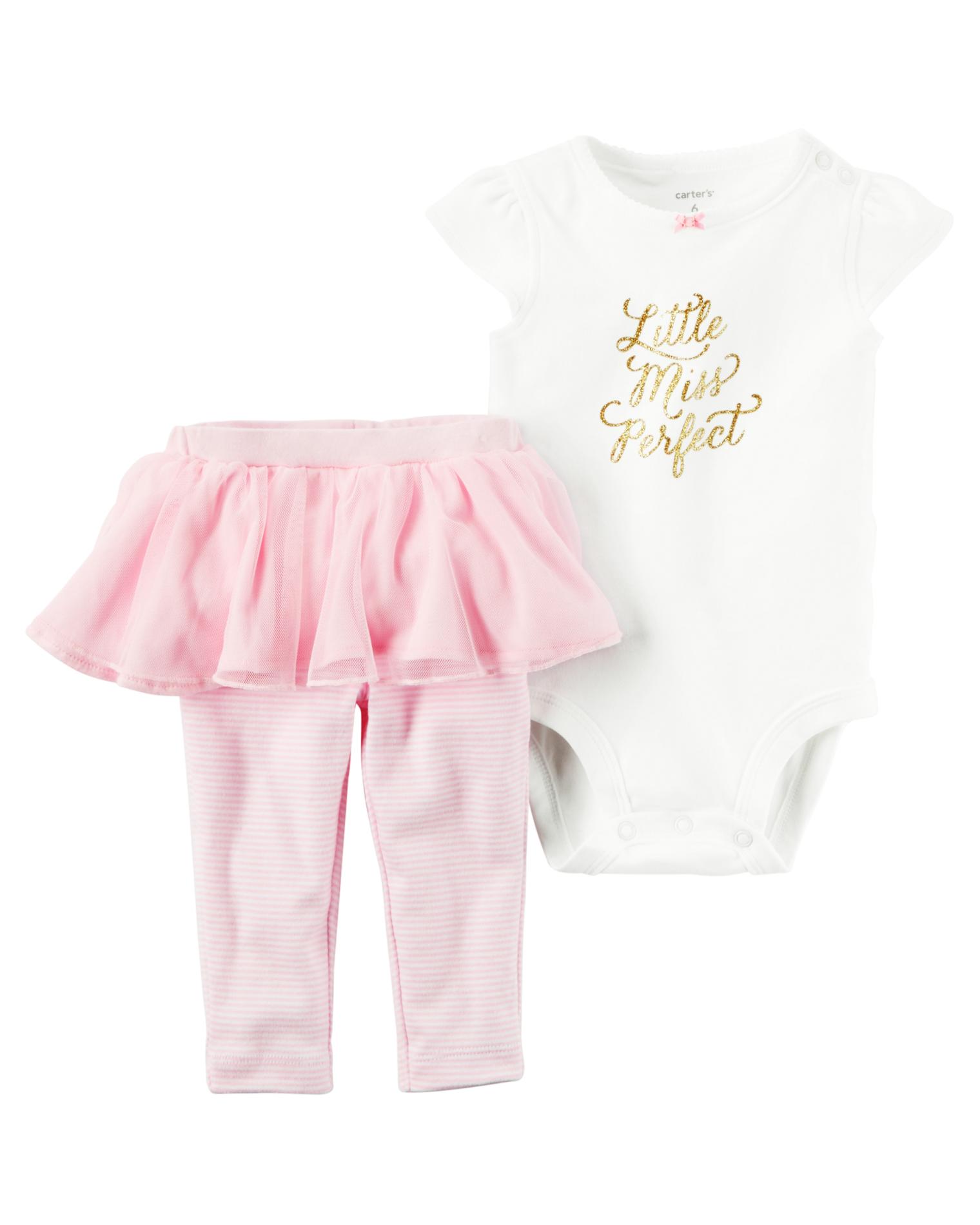 Carter's Newborn & Infant Girls' Bodysuit & Tutu Leggings - Miss Perfect