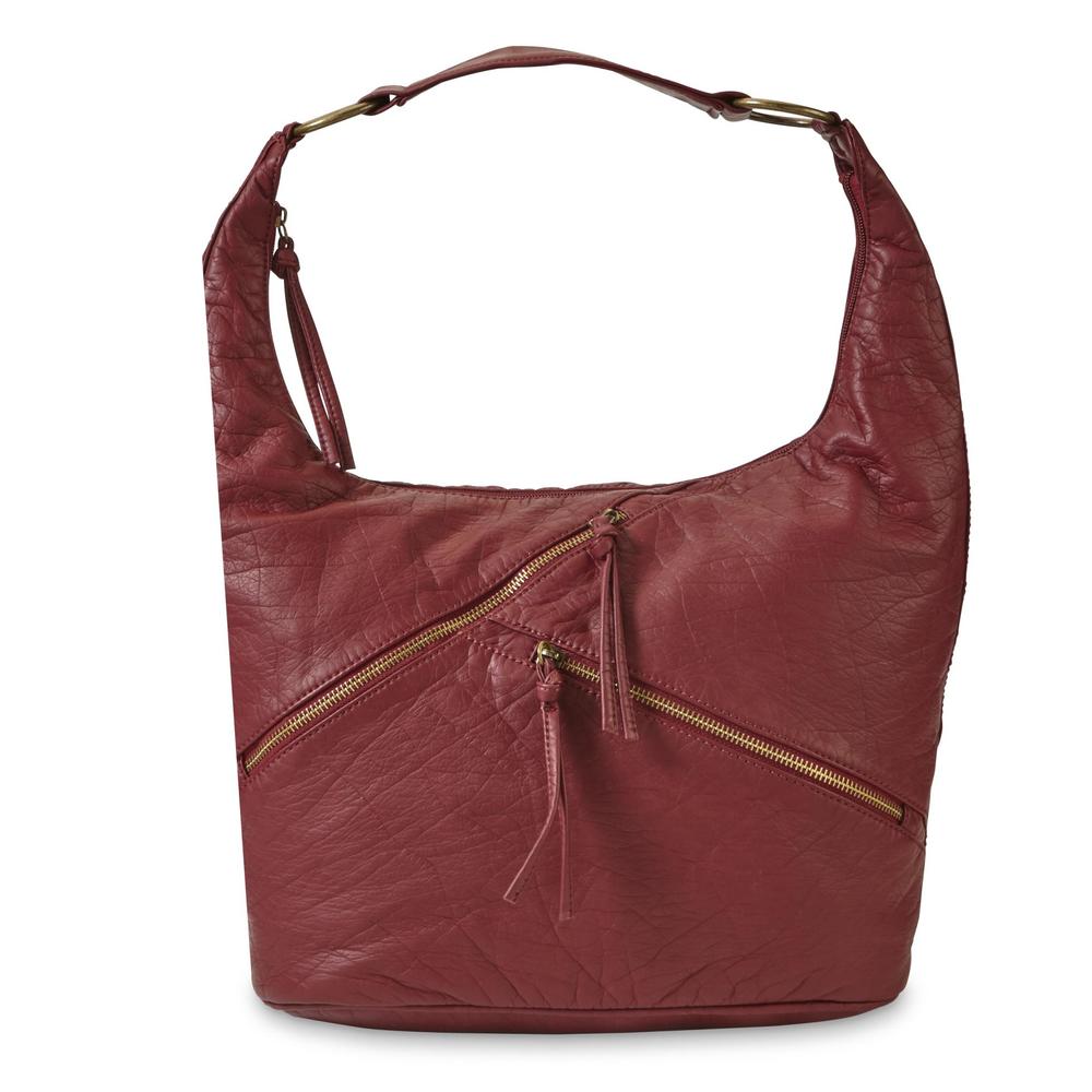 Canyon River Blues Women's Angled Zipper Hobo Handbag