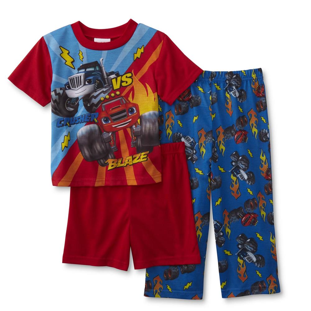 Nickelodeon Blaze & The Monster Machines Toddler Boys' 3-Piece Pajama Set