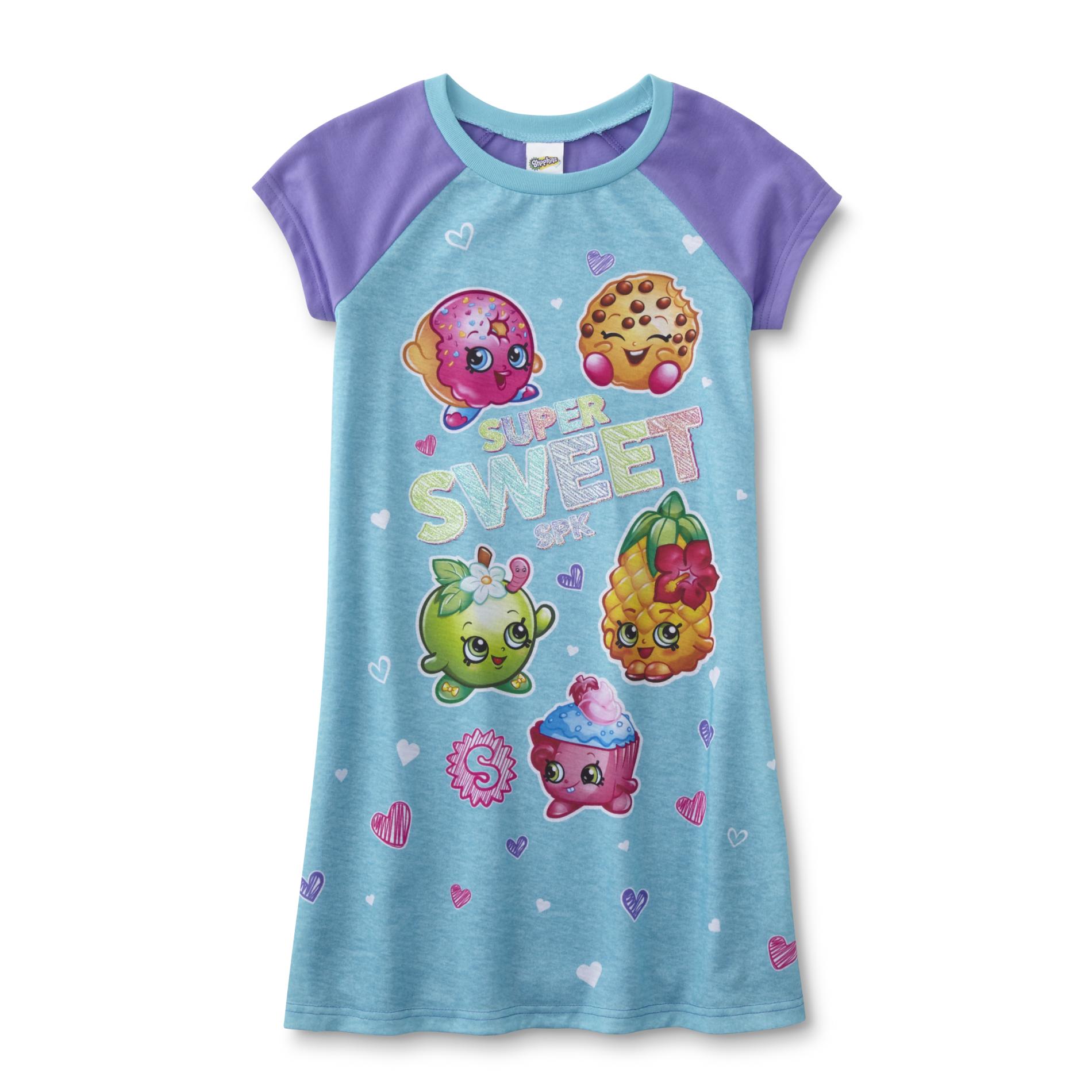 Moose Toys Shopkins Girls' Sleep Shirt - Super Sweet