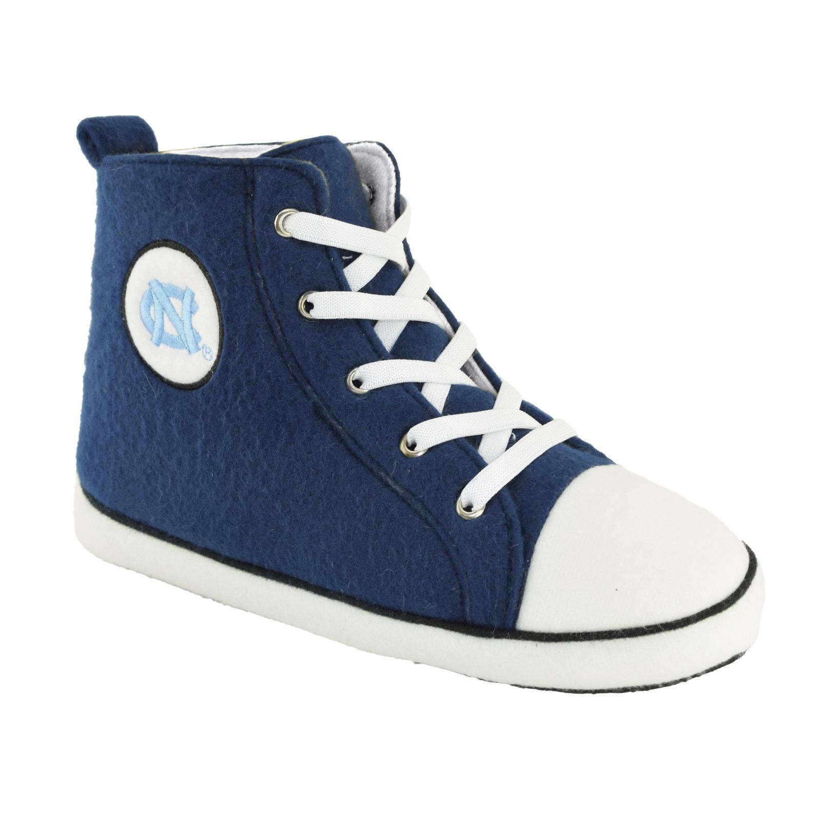 NCAA High-Top Sneaker Slipper - North Carolina Tar Heels, Size: Small & Smaller NCAA High-Top Sneaker Slipper - North Carolina Tar Heels, Size: Small & Smaller