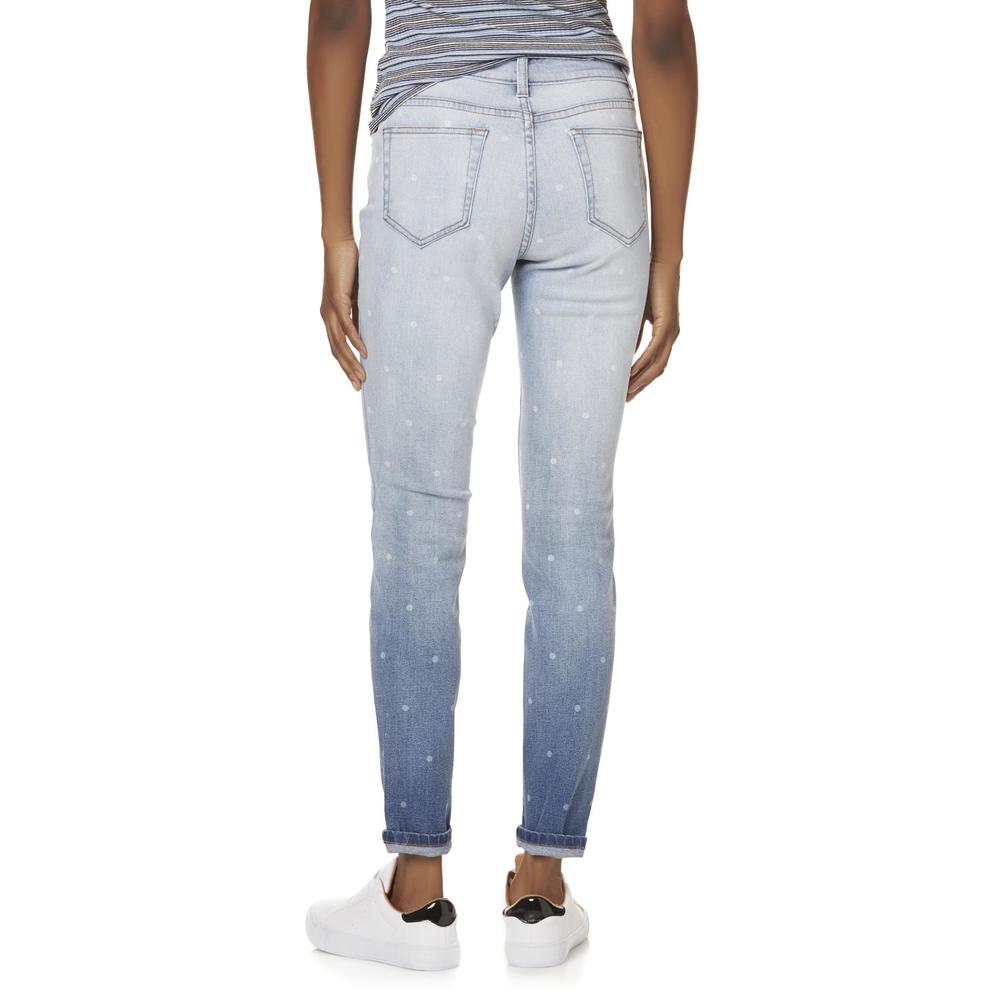 ROEBUCK & CO R1893 Women's Skinny Jeans - Dot Print