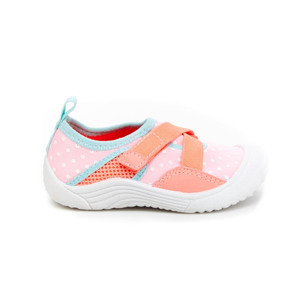 Carter's Toddler Girls' Pink/Orange/Blue/Polka Dot Water Shoe
