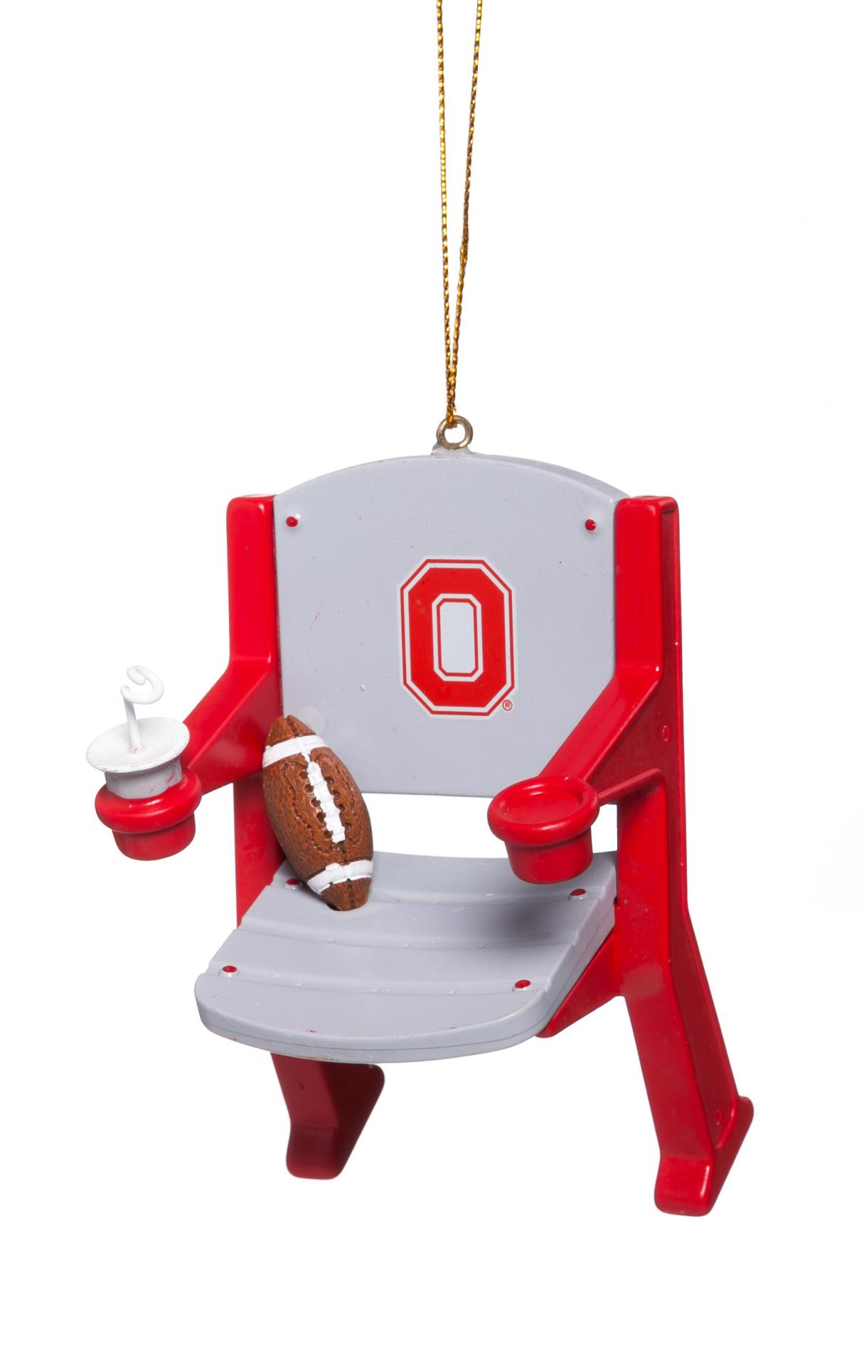 NCAA Stadium Chair Christmas Ornament - Ohio State Buckeyes