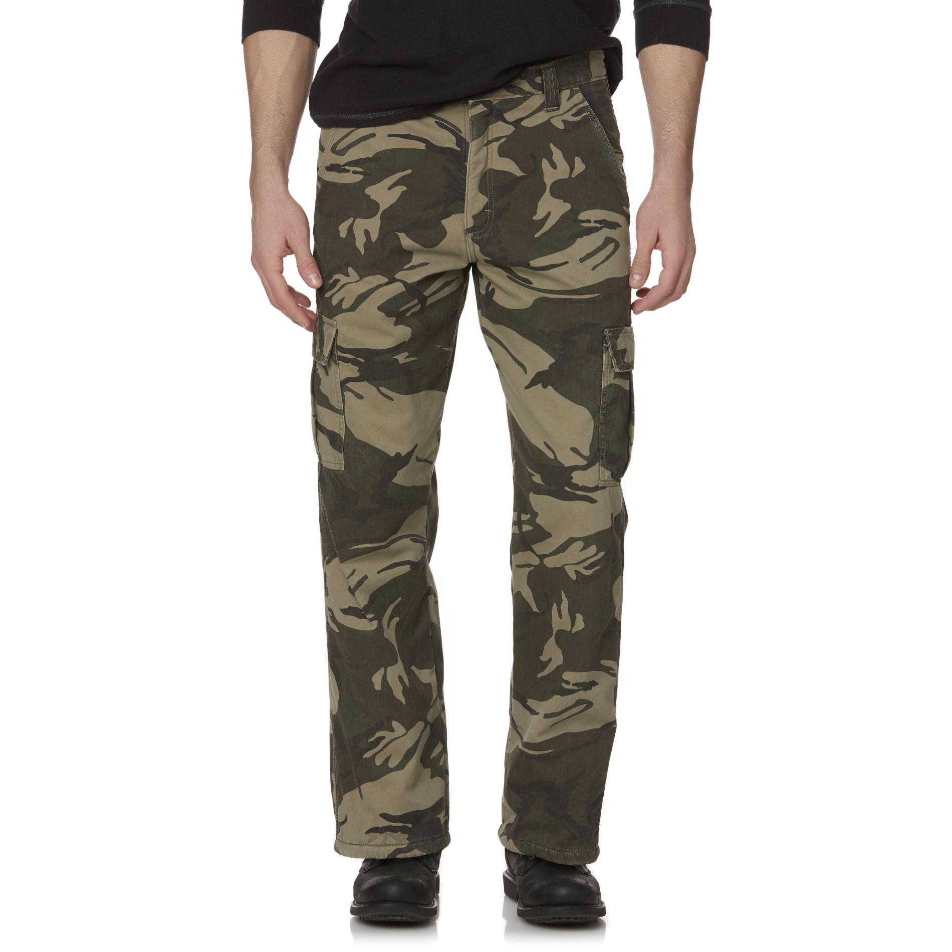 Wrangler Men's Fleece-Lined Cargo Pants - Kmart