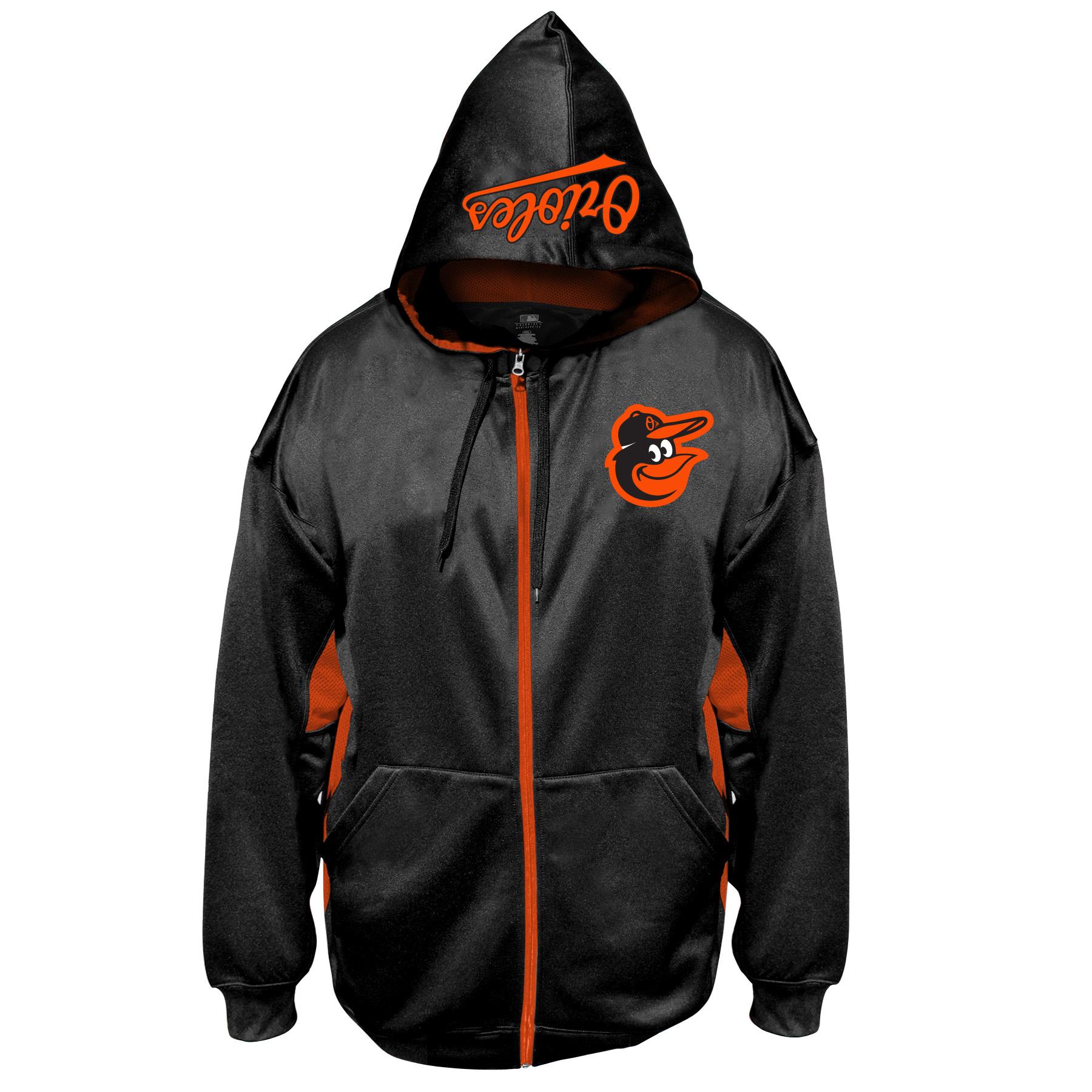 MLB Men's Big & Tall Hoodie Jacket - Baltimore Orioles