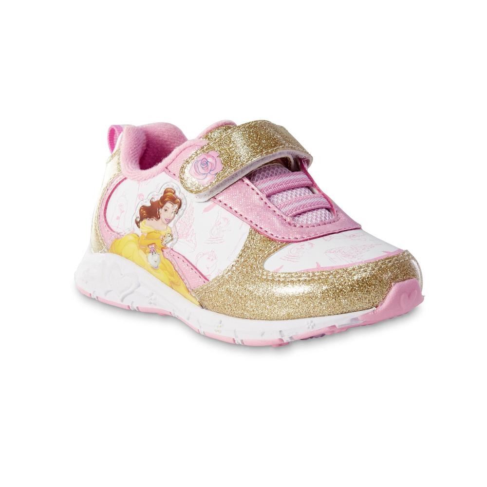 Disney Beauty and the Beast Toddler Girls' Pink Light-Up Athletic Shoe