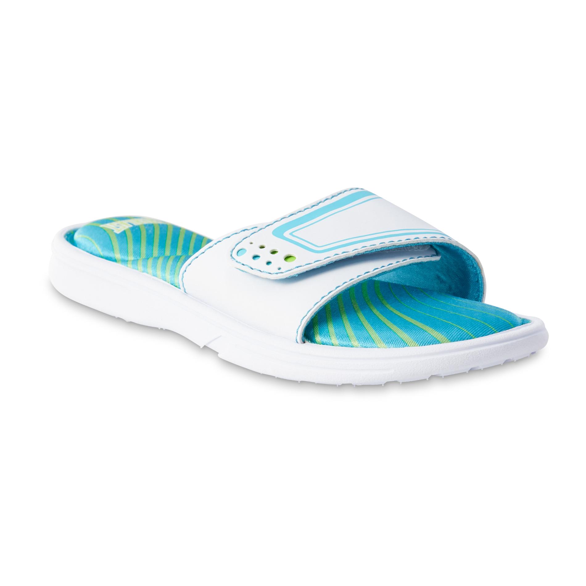 white memory foam sandals