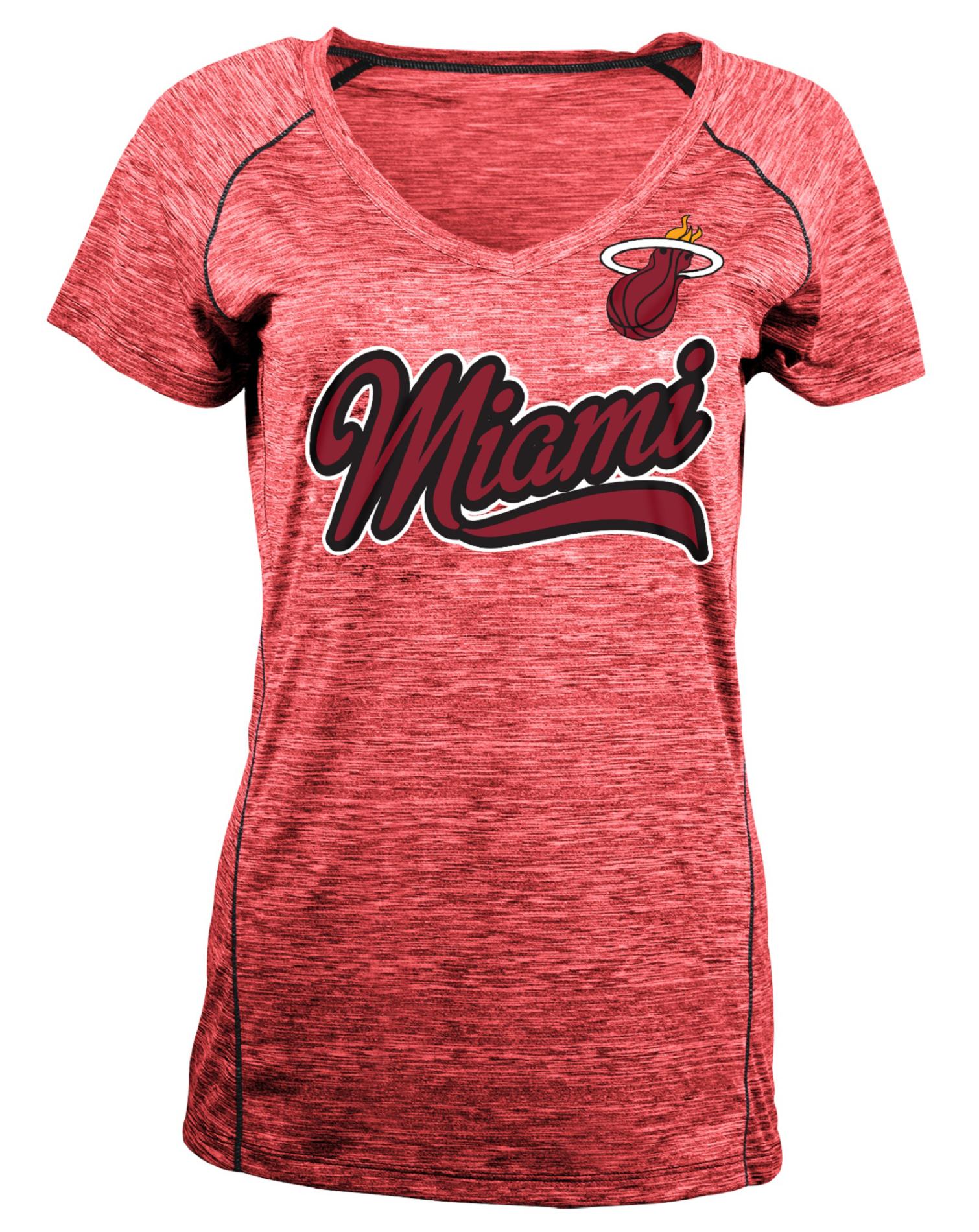 NBA(CANONICAL) Women's Performance Shirt - Miami Heat