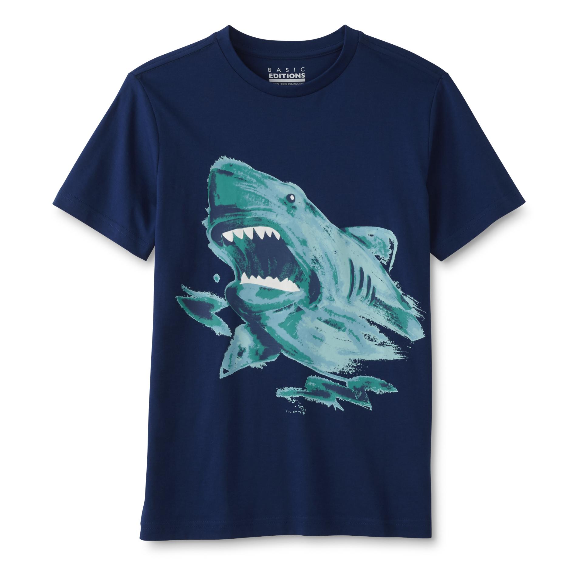 Basic Editions Boys' Graphic T-Shirt - Shark