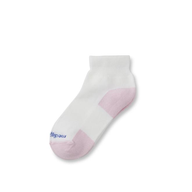 MediPeds Women's 4Pairs Diabetic Health & Wellness Quarter Socks