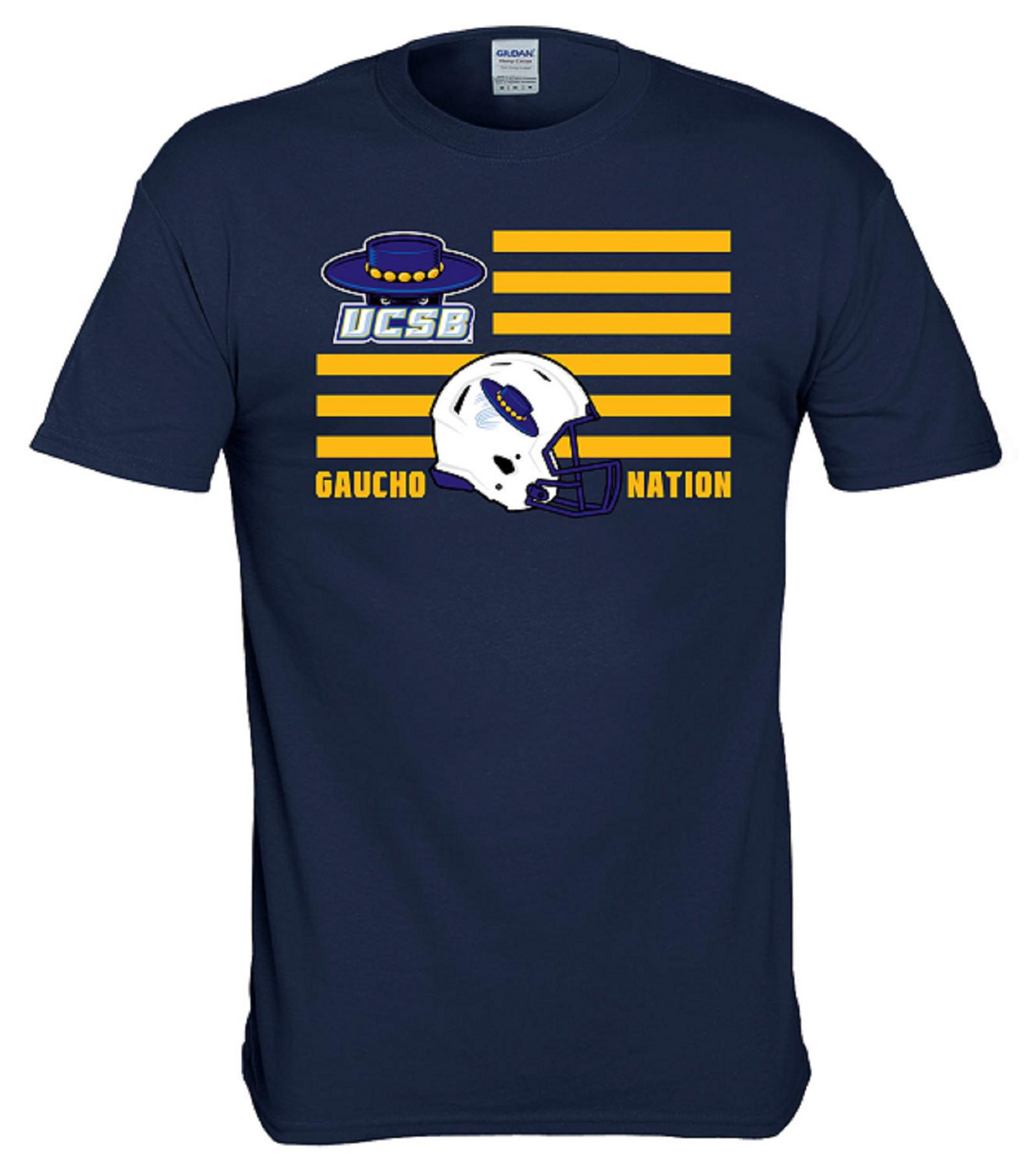 NCAA Men's Flag T-Shirt - UC Santa Barbara Gauchos