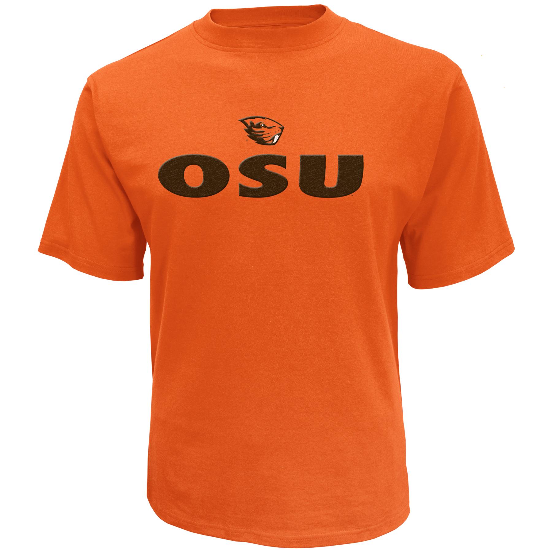 NCAA Men's Embroidered Graphic T-Shirt - Oregon State Beavers