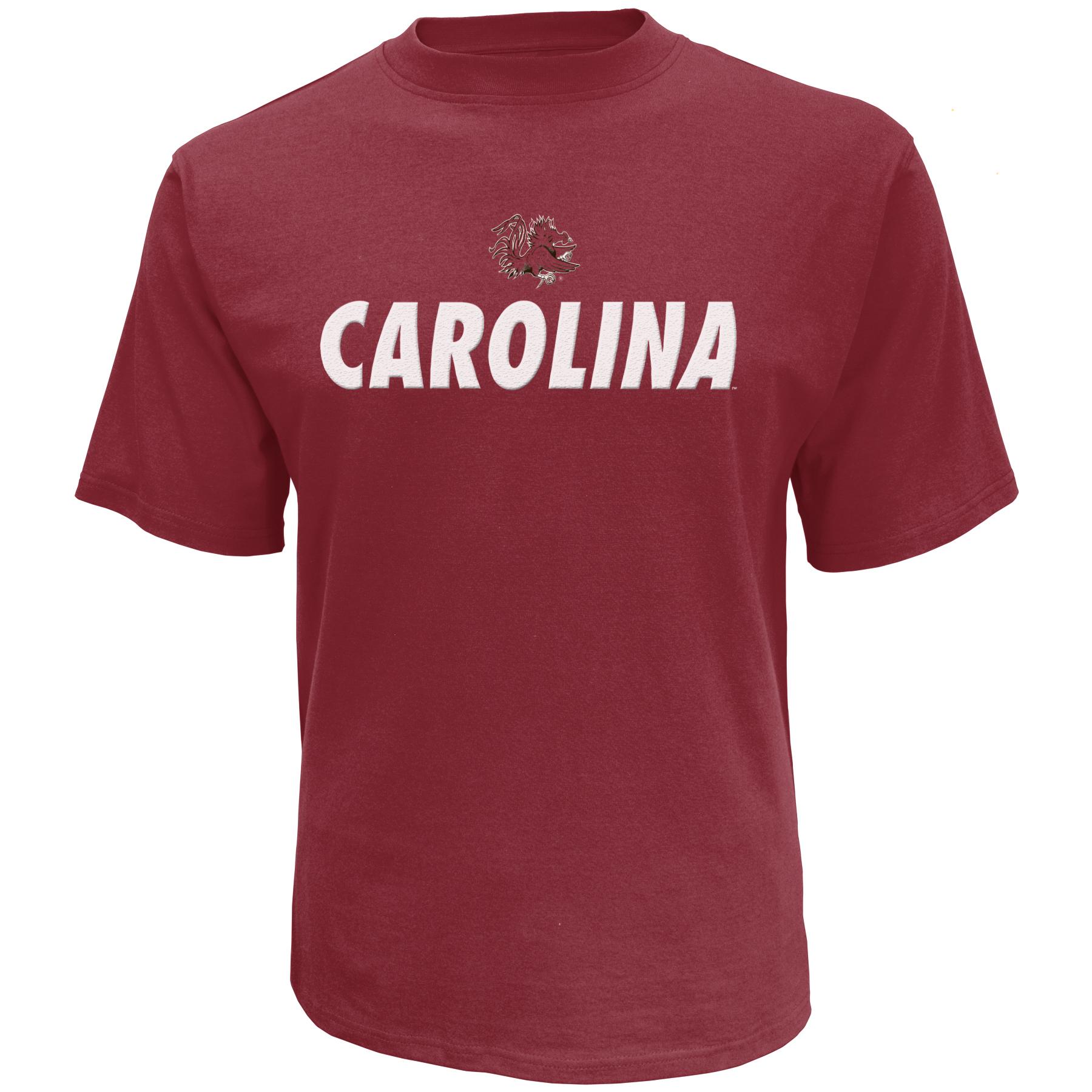 NCAA Men's Embroidered Graphic T-Shirt - South Carolina Gamecocks