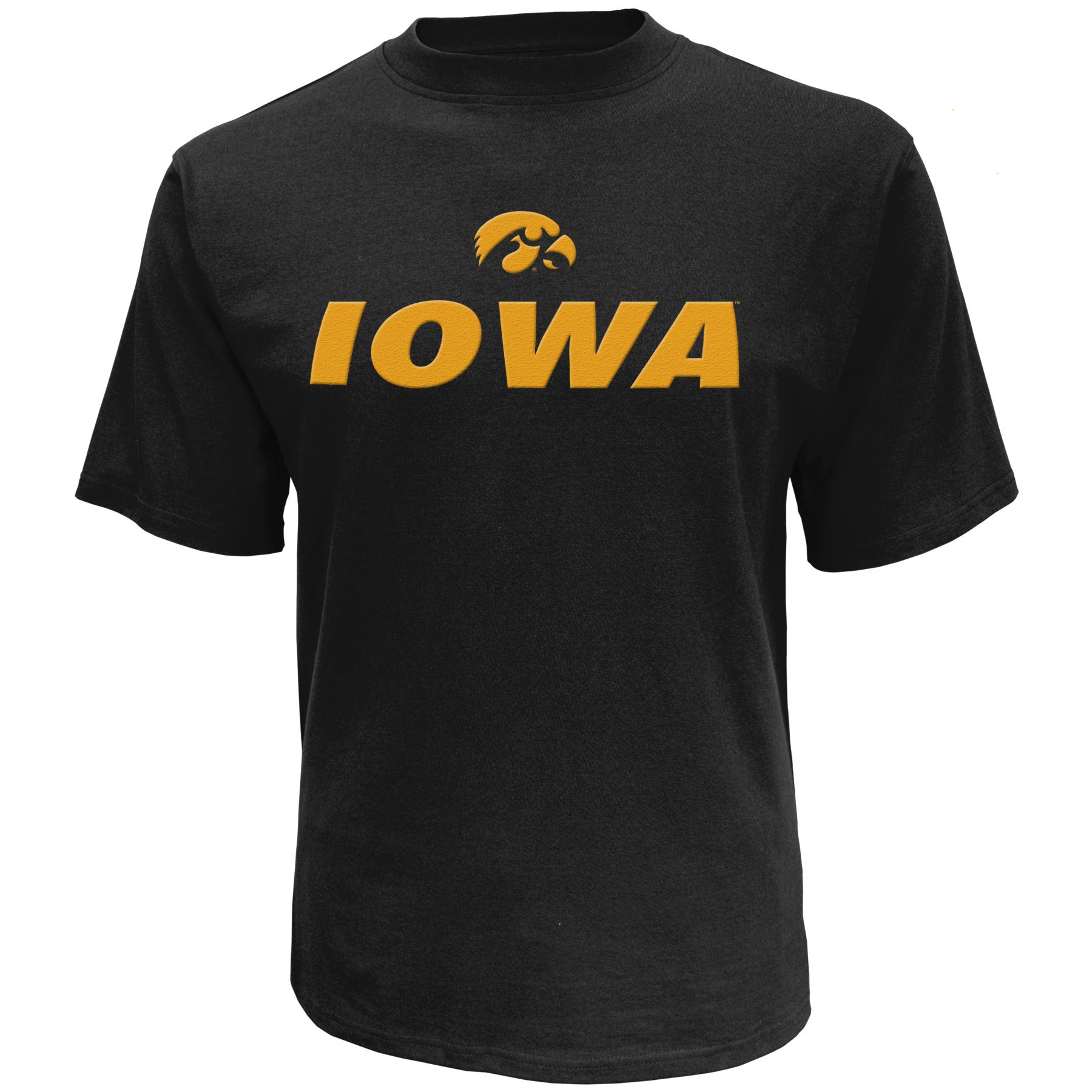 NCAA Men's Embroidered Graphic T-Shirt - Iowa Hawkeyes