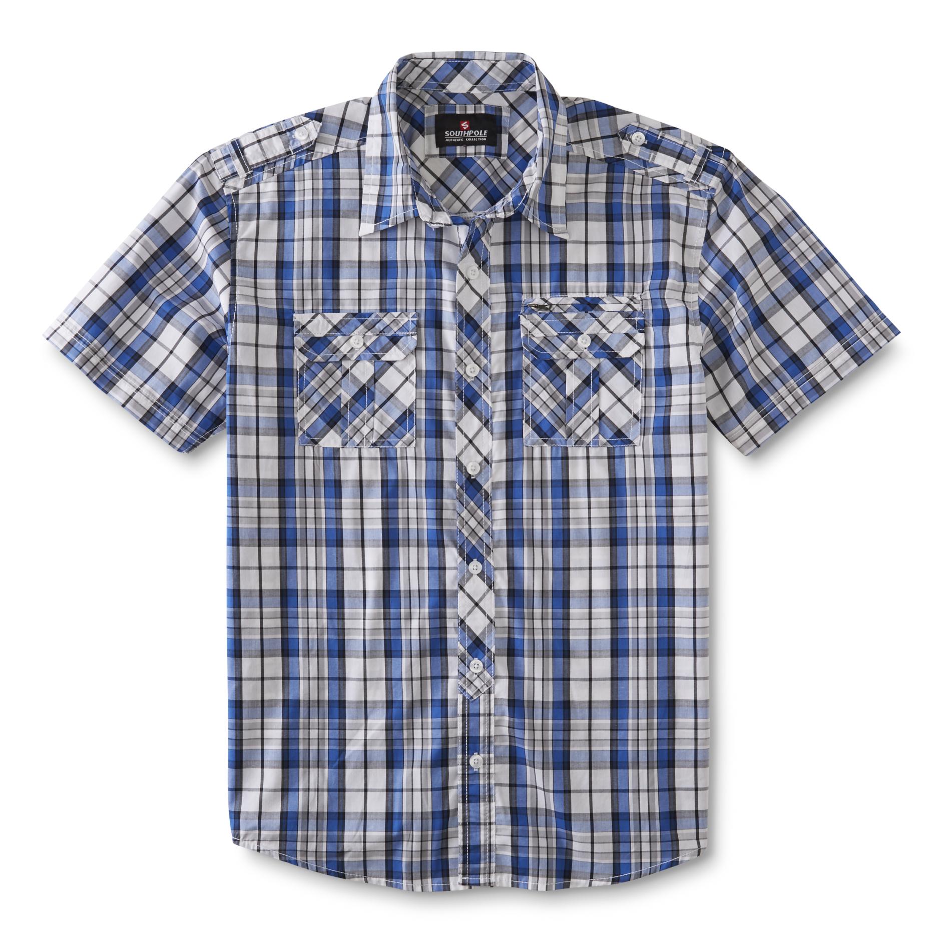 Southpole Young Men's Woven Shirt - Plaid