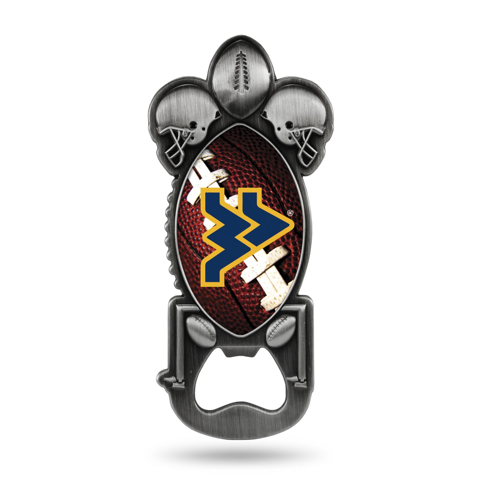 NCAA Magnetic Bottle Opener - West Virginia Mountaineers, Grey NCAA Magnetic Bottle Opener - West Virginia Mountaineers, Grey