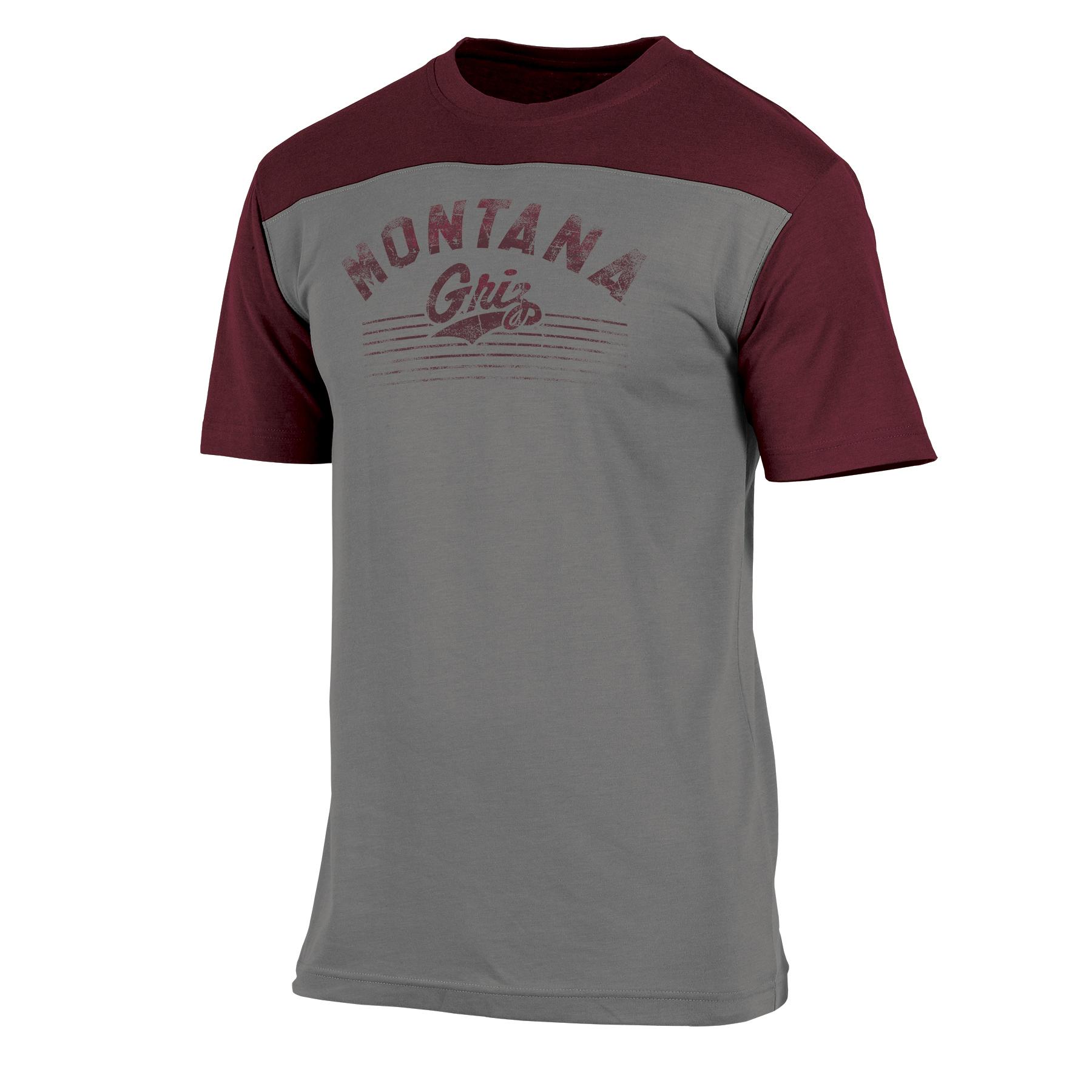 NCAA Men's Colorblock T-Shirt - Montana Grizzlies