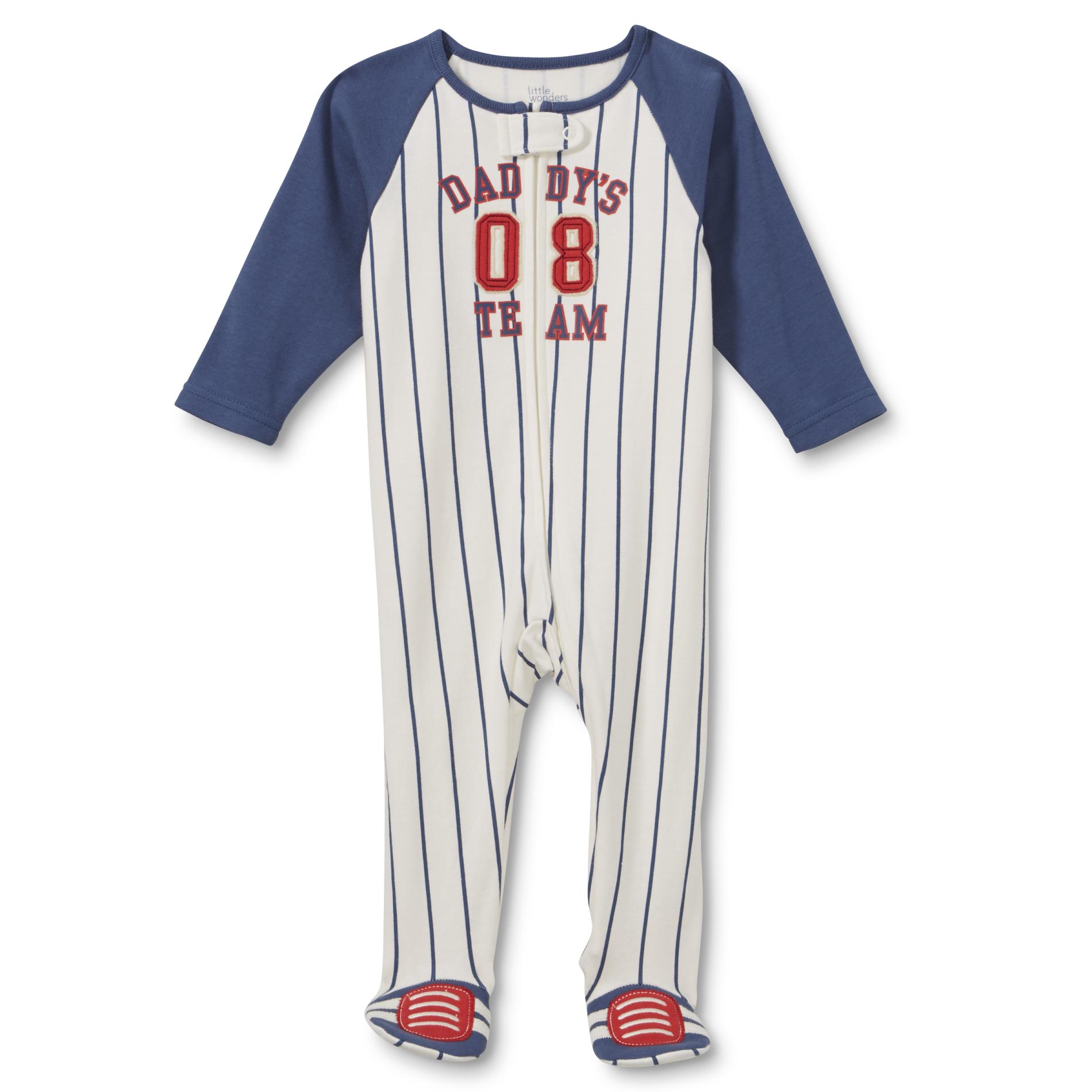 Little Wonders Newborn Boys' Sleeper Pajamas - Striped