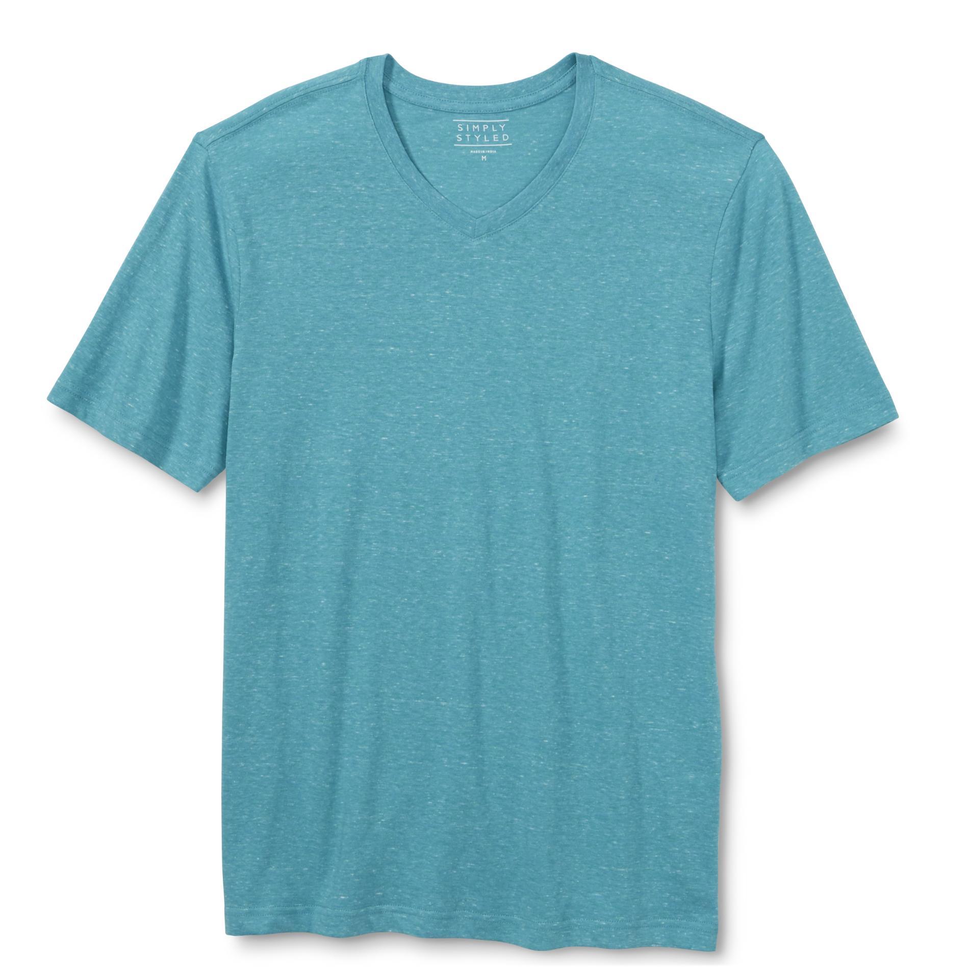 Simply Styled Men's V-Neck T-Shirt - Space Dyed - Sears