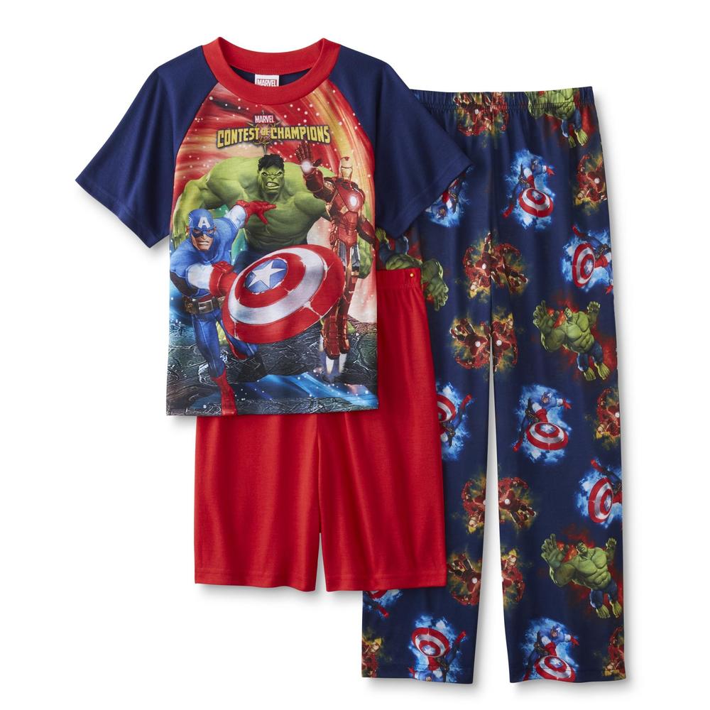 Marvel The Avengers Boys' Pajama T-Shirt, Pants & Shorts