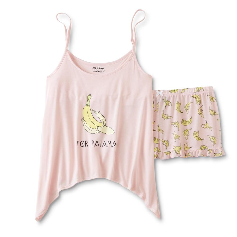 Joe Boxer Women's Pajama Tank Top & Shorts - Bananas For Pajamas