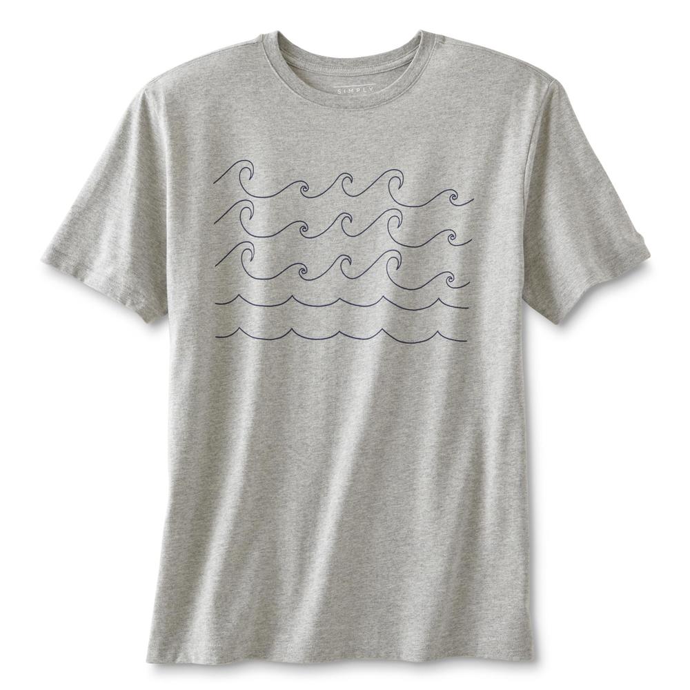 Simply Styled Men's Graphic T-Shirt - Waves