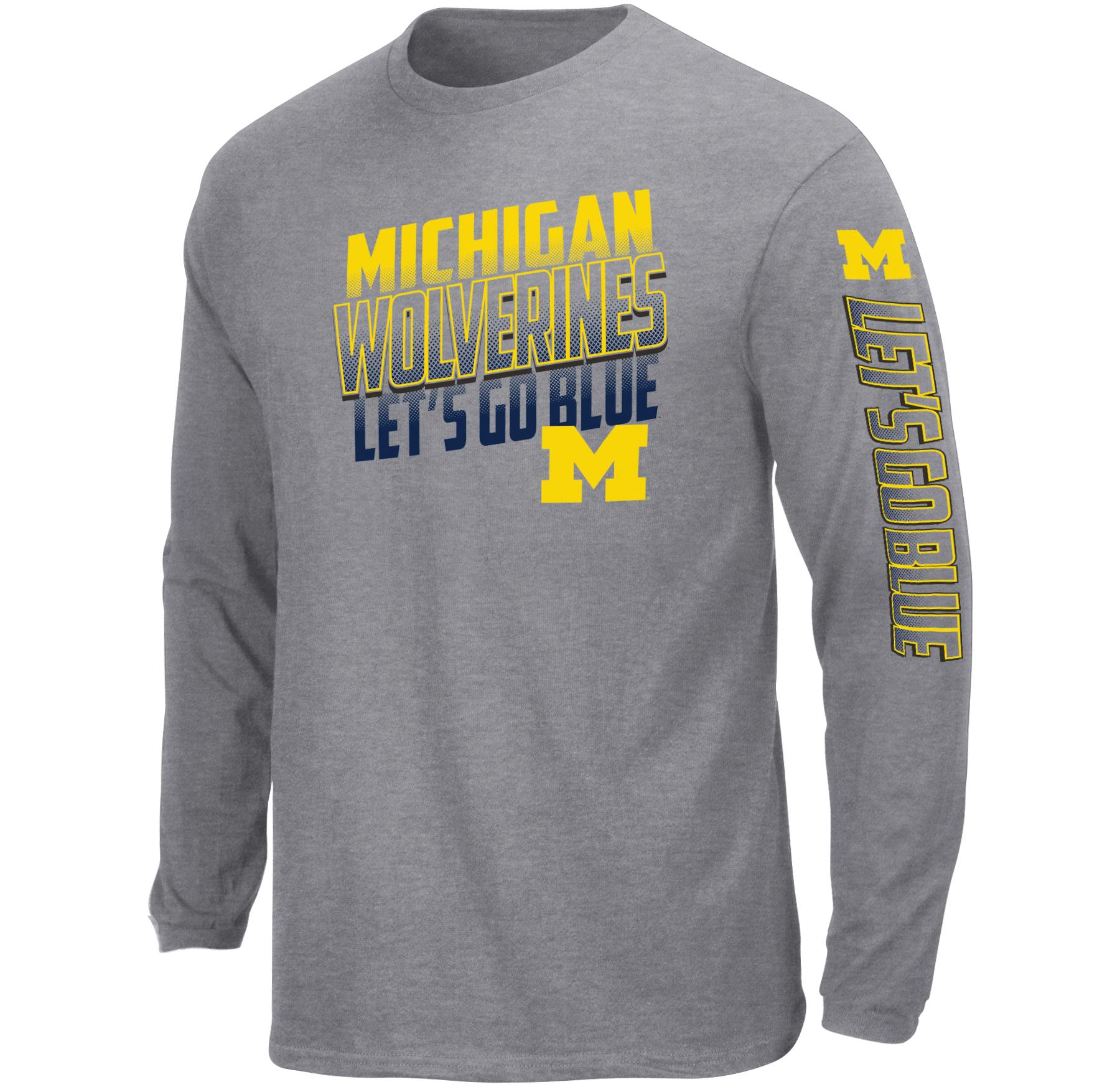 NCAA Men's Long-Sleeve T-Shirt - Michigan Wolverines | Shop Your Way ...
