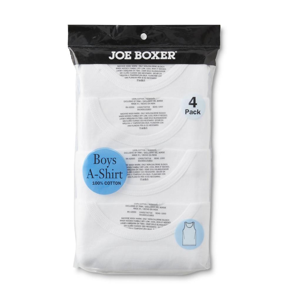 Joe Boxer Boys' 4-Pack A-Shirt Tank Tops
