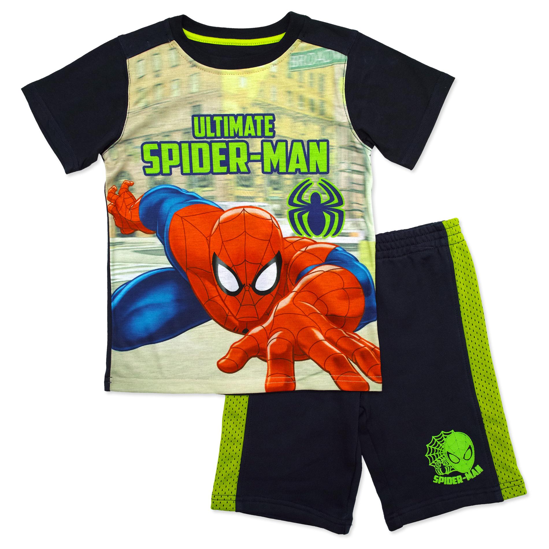Marvel Ultimate Spider-Man Boys' T-Shirt & Shorts